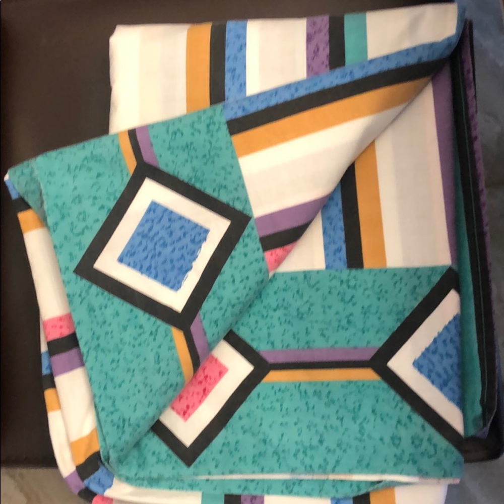 Vintage Flat colourful sheet for double/full bed